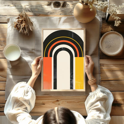 Dive into a world of bold expression with the Retro Spectrum Arch. This captivating piece combines for Kitchen