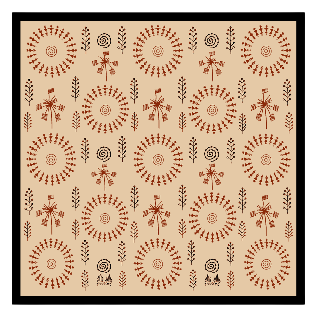 Celebrate the rhythmic harmony of life with this captivating Warli artwork. Featuring intricate for house