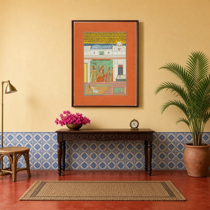 Immerse yourself in the vibrant world of Ragamala as a graceful lady captivates with her dance for Hallway