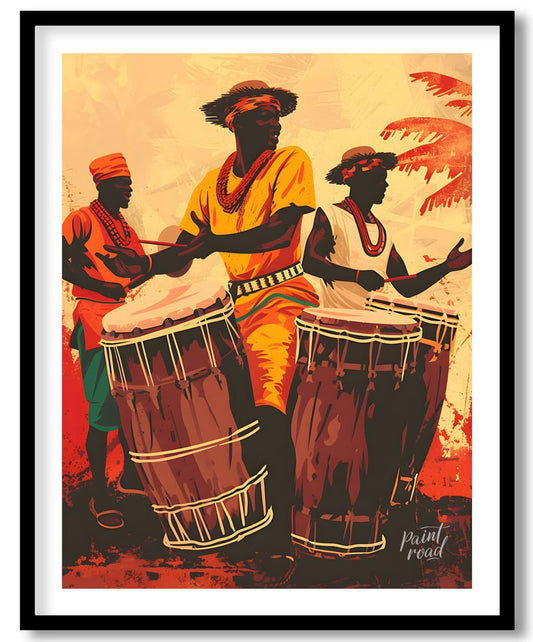 Rhythms of the Ancestors Painting available online at Paint Road for only Rhythms of the Ancestors showing African art ancestral and artistic