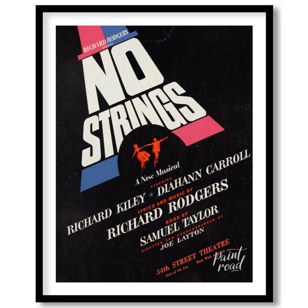 This vintage theatrical poster announces "Richard Rodgers Strikes A New Musical" with credits inclu… for area