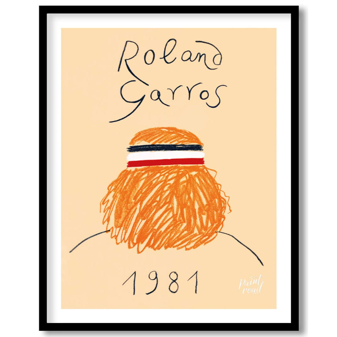 This vintage-inspired art print is a poster for the Roland Garros (French Open) tennis tournament f… for sweet home
