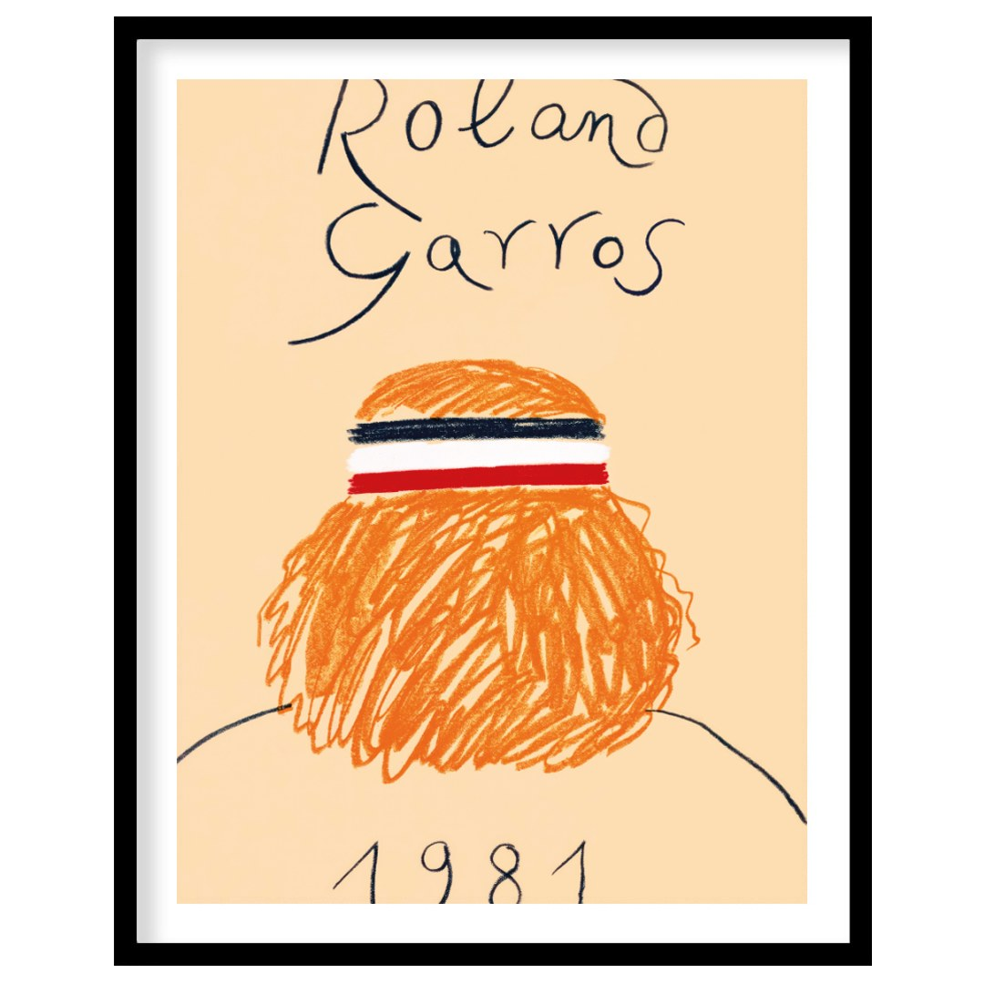 This vintage-inspired art print is a poster for the Roland Garros (French Open) tennis tournament f… for sweet home