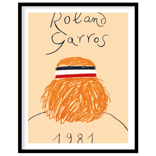 This vintage-inspired art print is a poster for the Roland Garros (French Open) tennis tournament f… for sweet home
