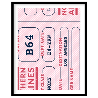 This charming digital collage features a collection of vintage-inspired tickets and coupons, all re… for abode
