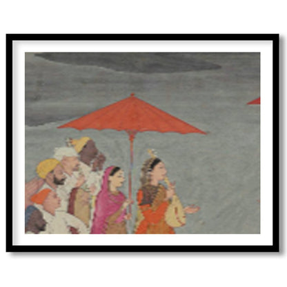 Experience the regality of a traditional scene with this captivating artwork. Featuring noble for decor