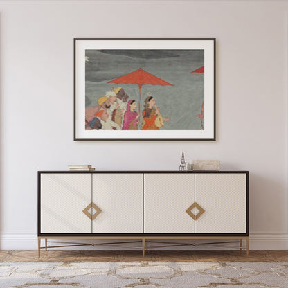 Experience the regality of a traditional scene with this captivating artwork. Featuring noble for Foyer