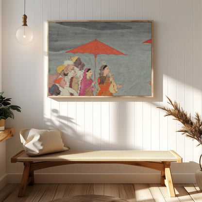 Experience the regality of a traditional scene with this captivating artwork. Featuring noble for Hallway