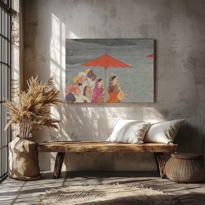Experience the regality of a traditional scene with this captivating artwork. Featuring noble for Veranda
