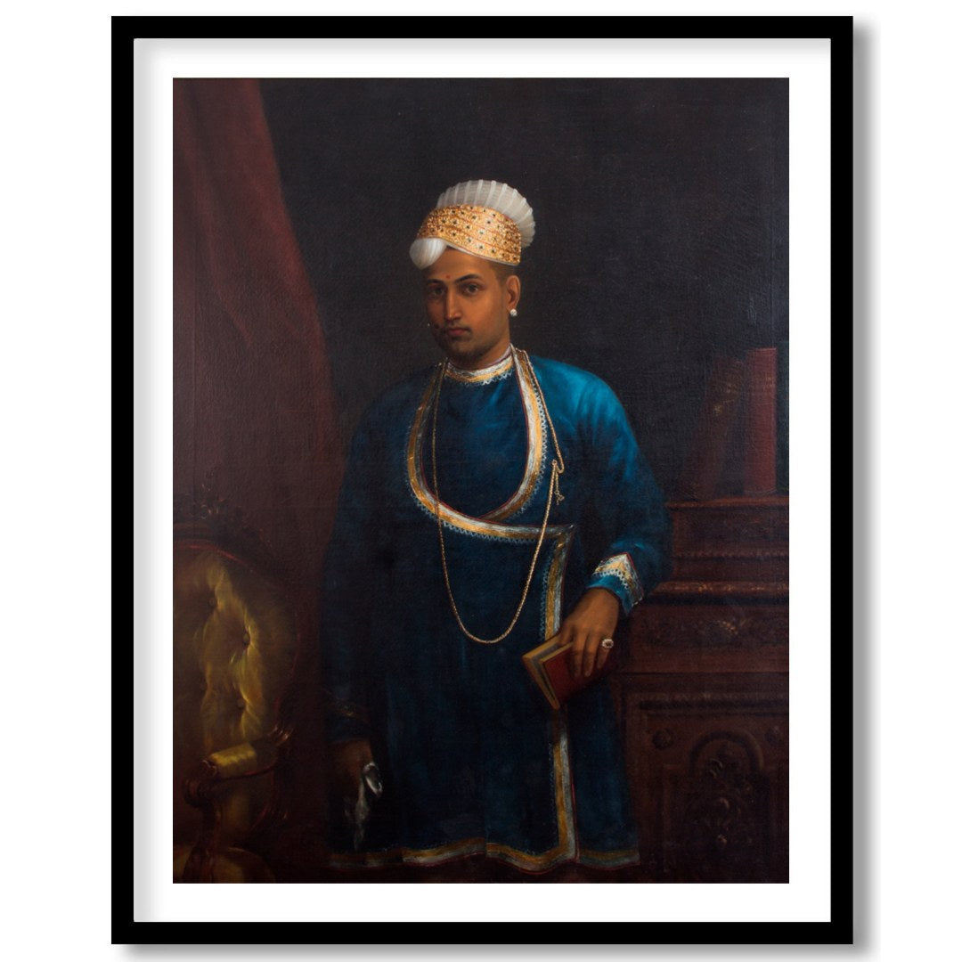 Immerse yourself in the grandeur of history with this regal portrait artwork featuring a nobleman for dwelling