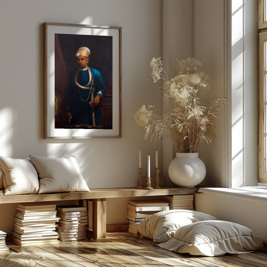 Immerse yourself in the grandeur of history with this regal portrait artwork featuring a nobleman for house
