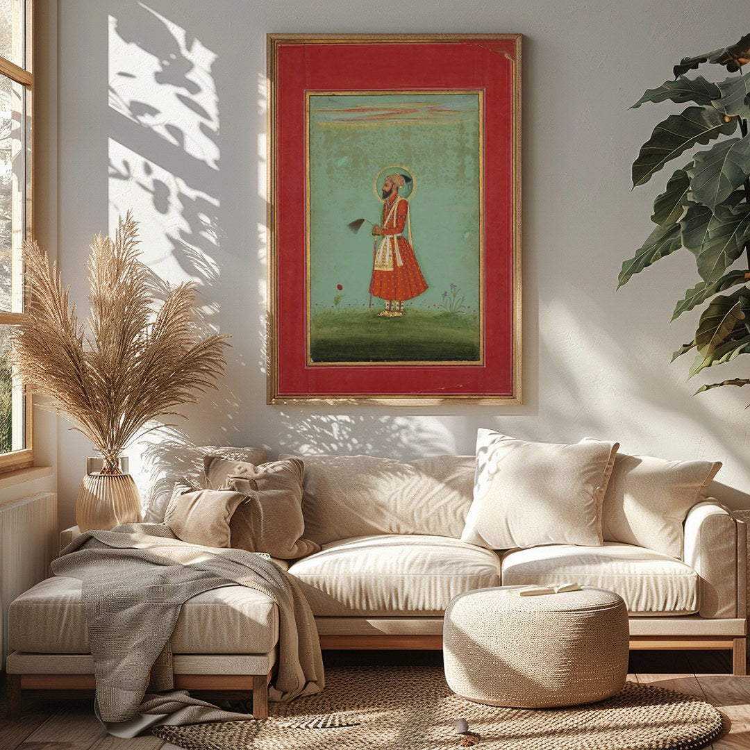 Immerse yourself in the grandeur of a bygone era with this exquisite portrait, showcasing intricate for Sitting Area