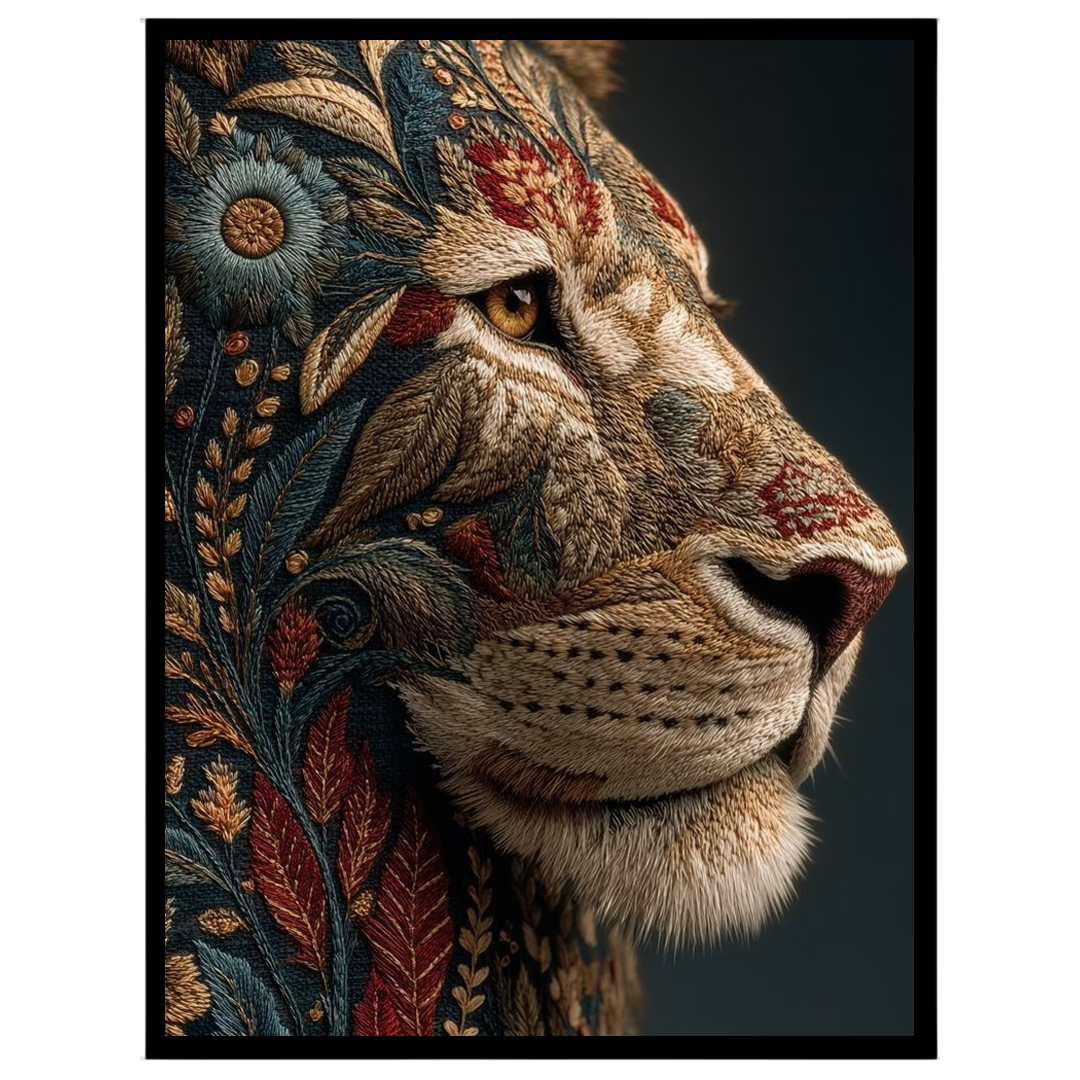 Immerse yourself in the majestic beauty of this intricately designed art print featuring a regal for sanctuary