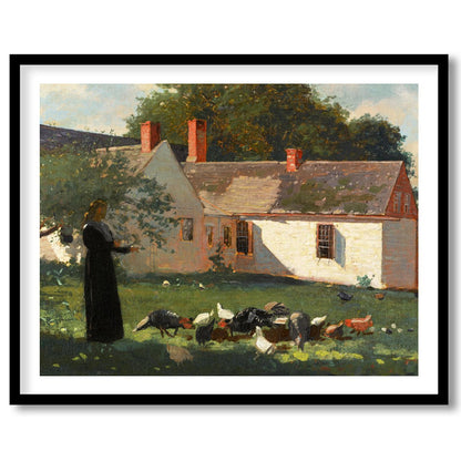 Experience the charm of rural life with this captivating artwork depicting a serene countryside for sanctuary