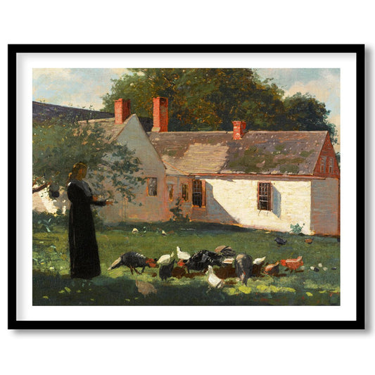 Experience the charm of rural life with this captivating artwork depicting a serene countryside for sanctuary