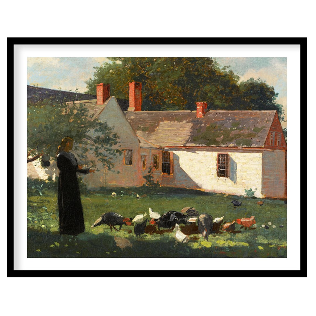 Experience the charm of rural life with this captivating artwork depicting a serene countryside for sanctuary