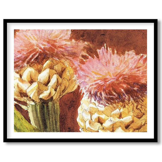 Experience the warm elegance of the 'Rustic Blossom Duo,' an enchanting piece that captures the for room
