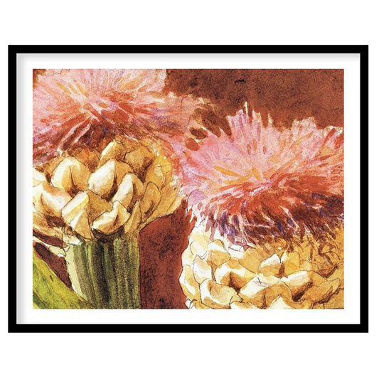 Experience the warm elegance of the 'Rustic Blossom Duo,' an enchanting piece that captures the for room