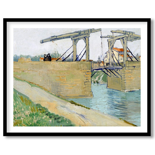 Elevate your space with this classic depiction of a rustic bridge over a tranquil canal. The soft for retreat