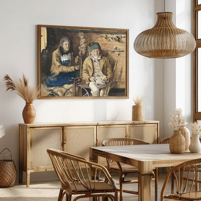 Step into the simple life with 'Rustic Cottage Solitude,' a depiction of serene living in a cozy for Dining