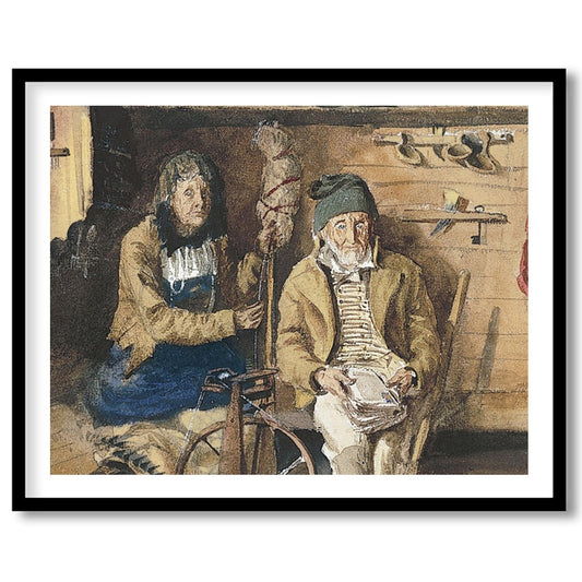 Step into the simple life with 'Rustic Cottage Solitude,' a depiction of serene living in a cozy for loft