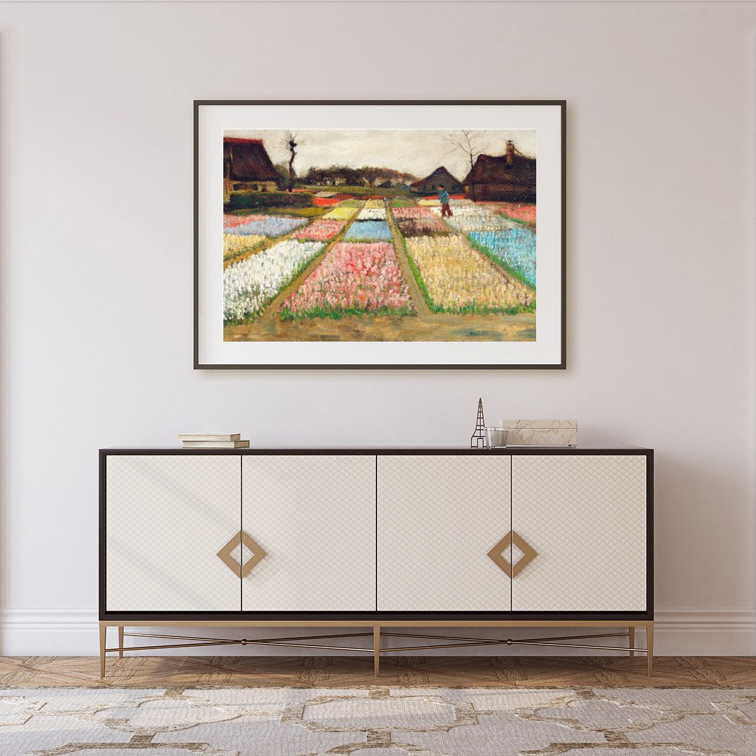 Capture the serene beauty of the countryside with this stunning landscape painting. Featuring for Foyer