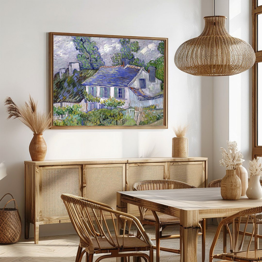 Capture the serene beauty of rural life with this exquisite impressionist art print. Featuring a for Dining