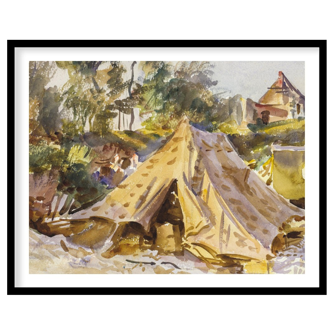 Capture the essence of a bygone era with this stunning watercolor painting, depicting a serene for dwelling