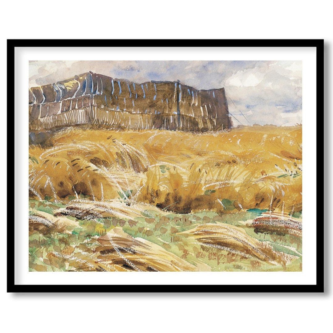 This captivating artwork captures the essence of rural tranquility with its depiction of vast for sanctuary