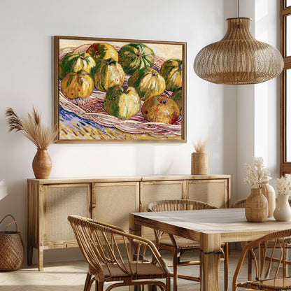 Capture the essence of rustic charm with this Impressionist still life painting. Depicting a for Dining