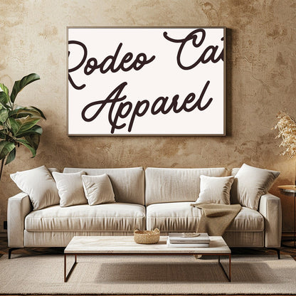 Capture the charming spirit of the Wild West with this whimsical artwork featuring a stylish cowboy for Family Room