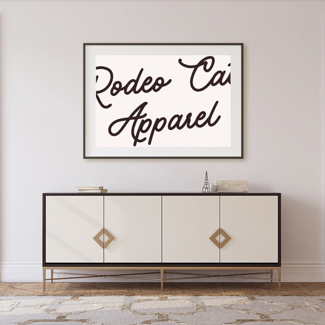 Capture the charming spirit of the Wild West with this whimsical artwork featuring a stylish cowboy for Foyer