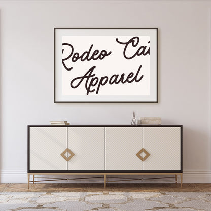 Capture the charming spirit of the Wild West with this whimsical artwork featuring a stylish cowboy for Foyer