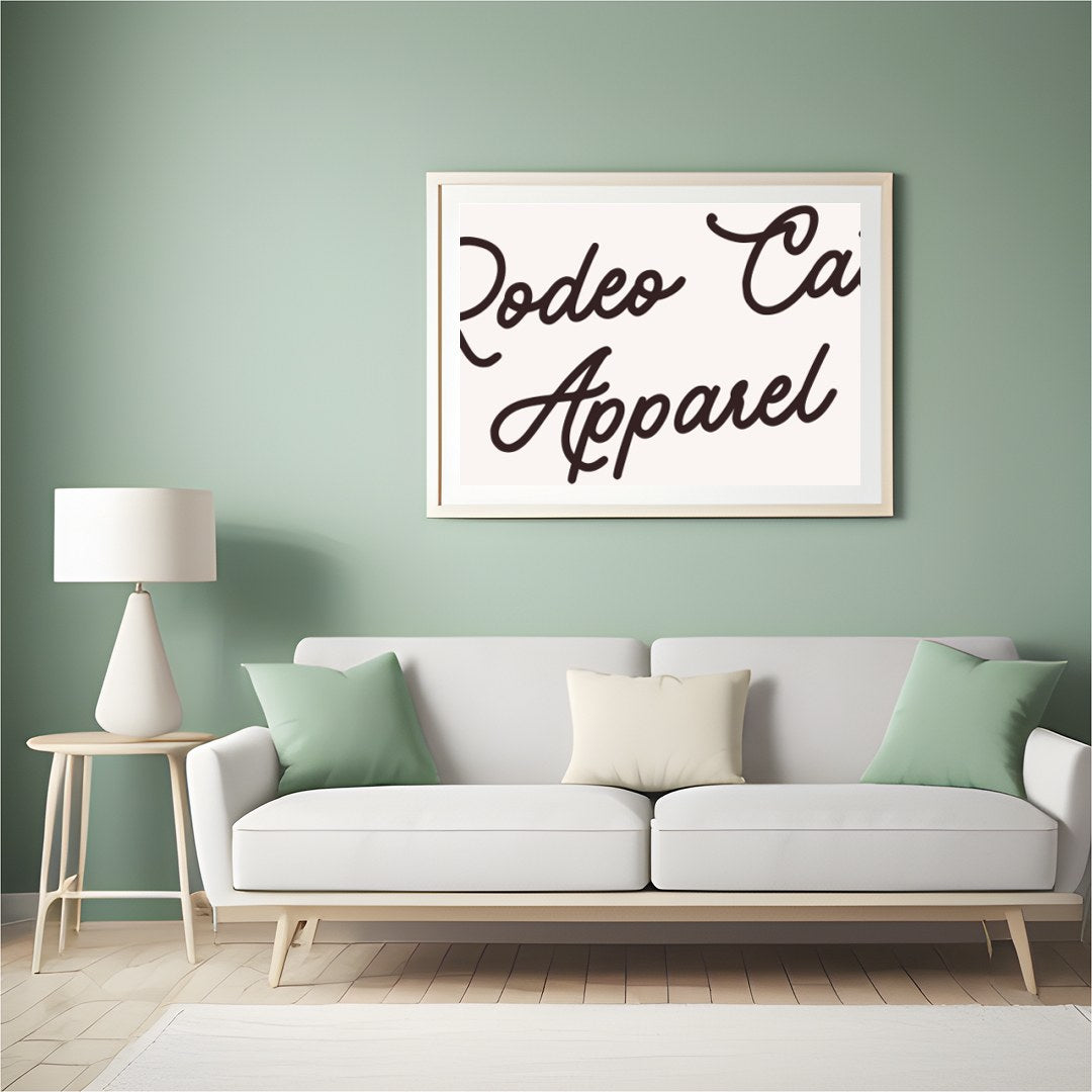 Capture the charming spirit of the Wild West with this whimsical artwork featuring a stylish cowboy for Hall