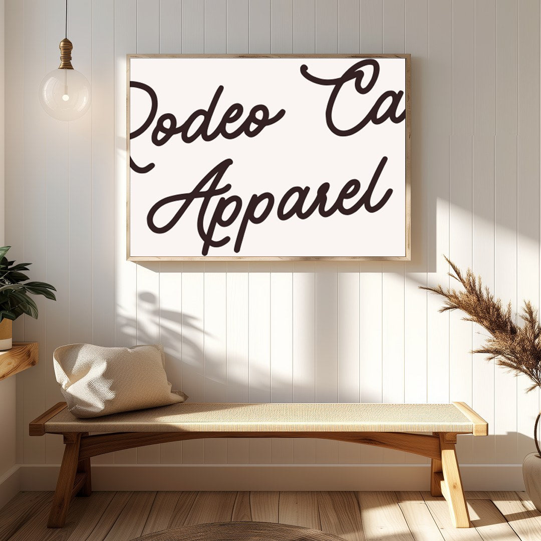 Capture the charming spirit of the Wild West with this whimsical artwork featuring a stylish cowboy for Hallway