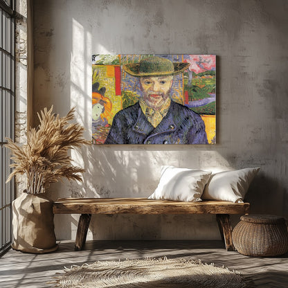 Immerse yourself in a vibrant tapestry that captures the essence of rustic charm with a modern for Veranda
