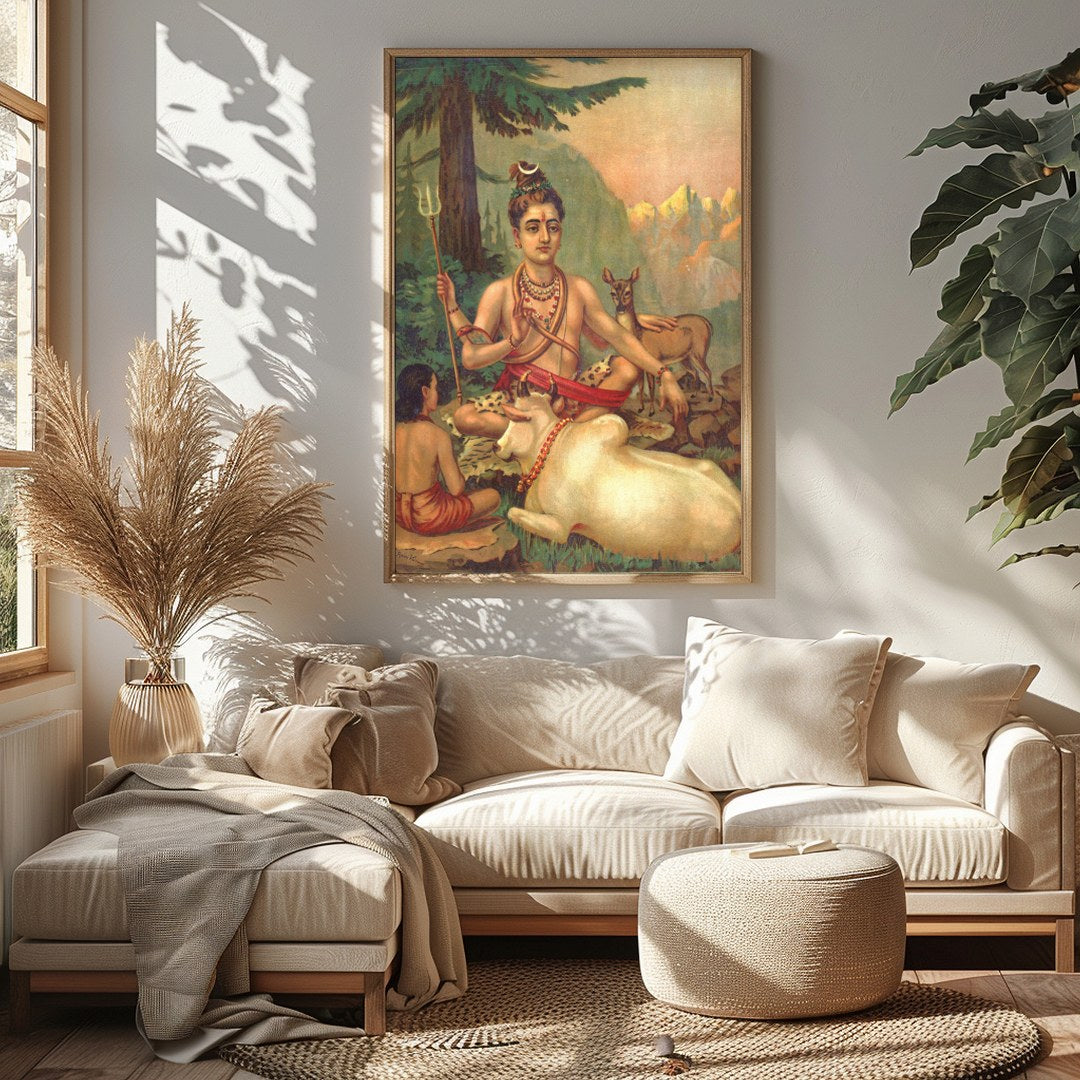 Immerse yourself in the tranquil ambiance of this captivating artwork, depicting a serene scene of for Sitting Area