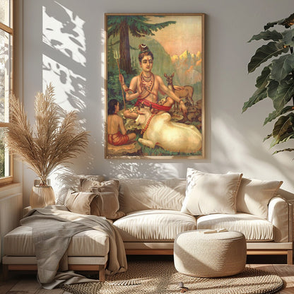Immerse yourself in the tranquil ambiance of this captivating artwork, depicting a serene scene of for Sitting Area