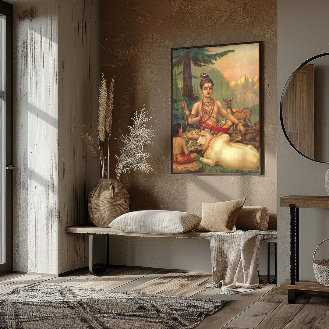 Immerse yourself in the tranquil ambiance of this captivating artwork, depicting a serene scene of for studio