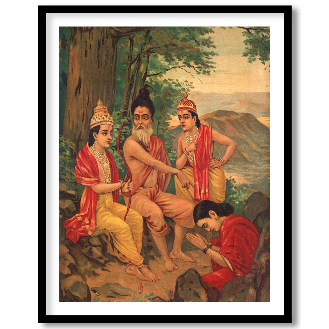 Immerse yourself in a timeless narrative with this captivating artwork depicting a serene gathering for lovely-house