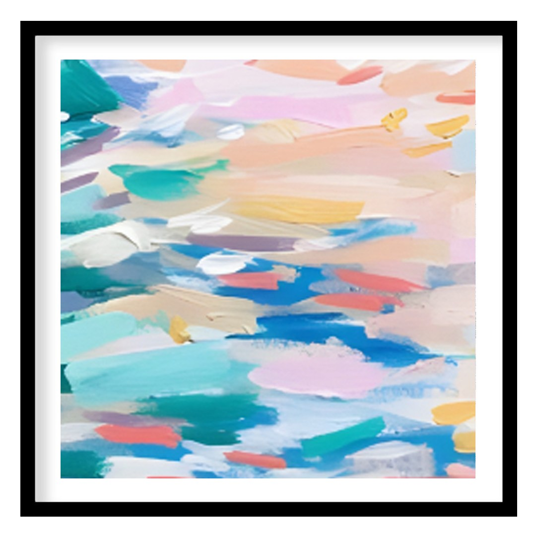 This serene painting captures the beauty of sailboats gliding across a tranquil sea. The artist emp… for home