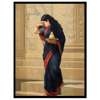 Immerse yourself in the captivating world of Indian mythology with this stunning art print of for interior