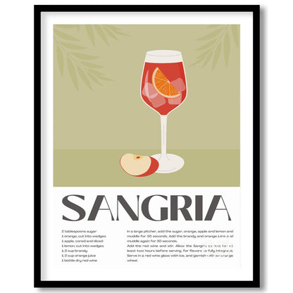 This delightful poster captures the essence of summer with a vibrant illustration of Sangria, compl… for lovely house
