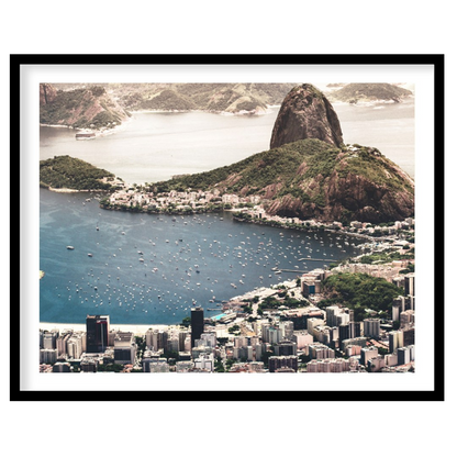 Immerse yourself in the breathtaking beauty of Rio de Janeiro's iconic coastline. This artwork for office
