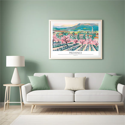 Elevate your living space with this exquisitely vibrant portrayal of Provence in spring. The for Hall