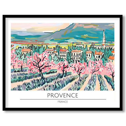 Elevate your living space with this exquisitely vibrant portrayal of Provence in spring. The for house