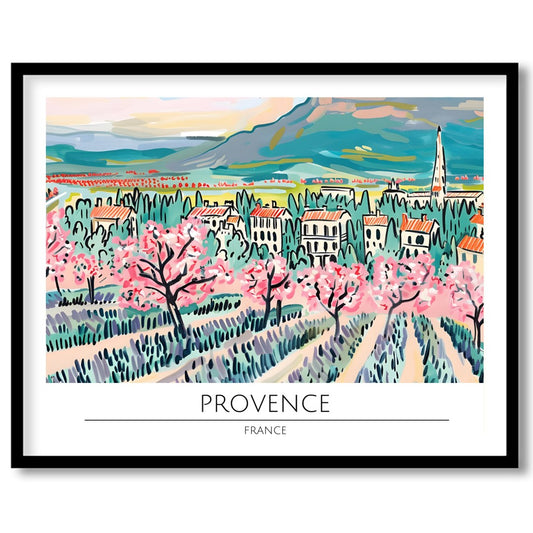 Elevate your living space with this exquisitely vibrant portrayal of Provence in spring. The for house