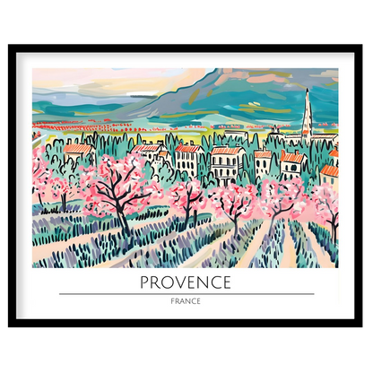 Elevate your living space with this exquisitely vibrant portrayal of Provence in spring. The for house