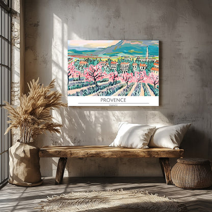 Elevate your living space with this exquisitely vibrant portrayal of Provence in spring. The for Veranda