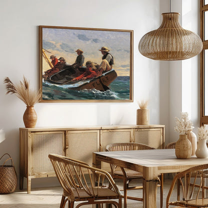 Capture the serene yet adventurous spirit of a classic maritime journey with this stunning wall art for Dining